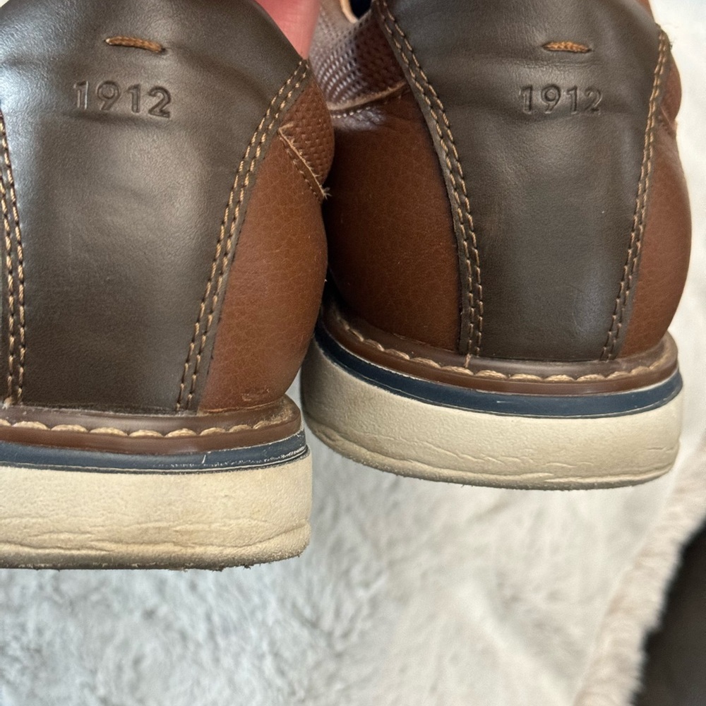 NUNN BUSH Bayridge Plain Toe Oxford Brown/Multi Men’s Size 11 - Picture 7 of 8